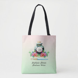 Inkwell en Dip Pen Freelance Writer Tote Bag