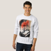 Inkwell Legacy: Tijdloze Schrijfkunst Trui (Voorkant volledig)