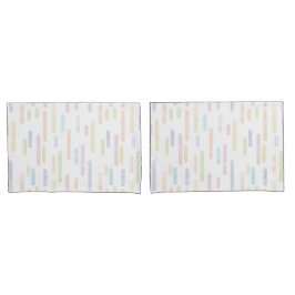 Inky afgeronde lijnen patroon | Pastel regenboog k Kussensloop