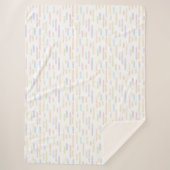 Inky afgeronde lijnen patroon | Pastel regenboog k Sherpa Deken (Voorkant)