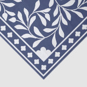 Inky Blue 1 Traditional Bone Inlay Decoupage Paper Tissuepapier (Detail)