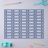Inky Blue 2 Bot Inleg Rand Stippen Decoupage Tissuepapier (Craft)