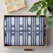 Inky Blue 2 Bot Inleg Rand Stippen Decoupage Tissuepapier (Geschenk)