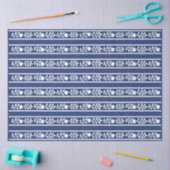 Inky Blue 2 Floral Bone Inlay Decoupage Tissuepapier (Craft)