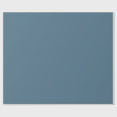 Inky Blue Solid Color Cadeaupapier (Vlak)