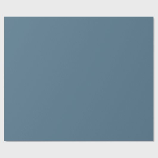 Inky Blue Solid Color Cadeaupapier (Vlak)