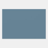 Inky Blue Solid Color Inpakpapier Vel (Voorkant)