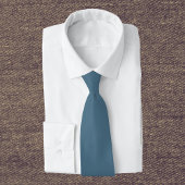 Inky Blue Solid Color Stropdas