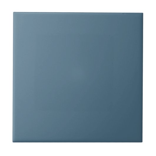 Inky Blue Solid Color Tegeltje (Voorkant)