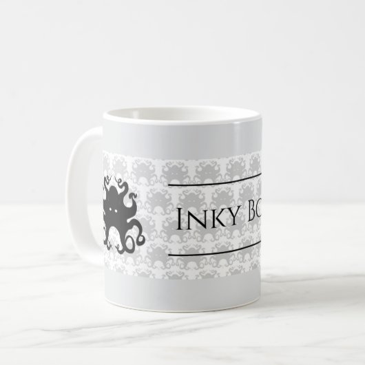 Inky Bones Press Mok (Voorkant links)