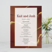 Inky Earthtone Red Abstract Verbazingwekkend Fab B Kaart (Staand voorkant)