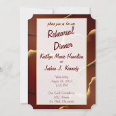 Inky Earthtone Red Abstract Verbazingwekkend Fab B Kaart (Voorkant)