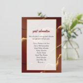 Inky Earthtone Red Abstract Verbazingwekkend Fab B Kaart (Staand voorkant)