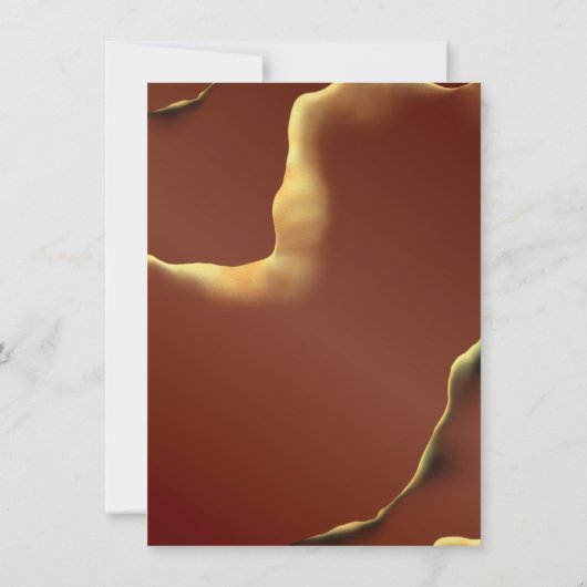 Inky Earthtone Red Abstract Verbazingwekkend Fab B Kaart (Achterkant)