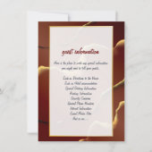 Inky Earthtone Red Abstract Verbazingwekkend Fab B Kaart (Voorkant)