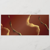 Inky Earthtone Red Abstract Verbazingwekkend Fab B Menu (Achterkant)