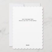 Inky Frames BW Bow Merry Christmas Collage Photo Feestdagenkaart (Achterkant)