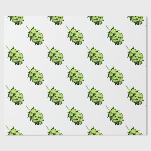 Inky Hop Illustration for Beer Lovers. Cadeaupapier (Vlak)