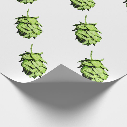 Inky Hop Illustration for Beer Lovers. Cadeaupapier (Hoek)