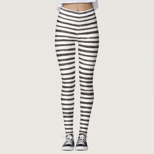Inky horizontale strepen leggings (Voorkant)