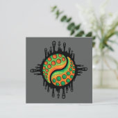 Inky Octopus Tentacle Yin Yang Symbol Kaart (Staand voorkant)