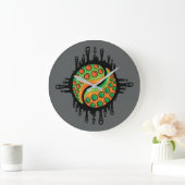 Inky Octopus Tentakel Yin Yang Symbool Grote Klok (Huis)