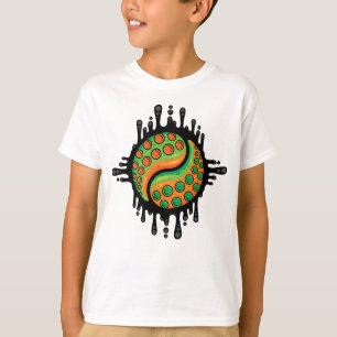 Inky Octopus Tentakel Yin Yang Symbool T-shirt