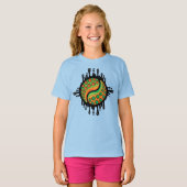 Inky Octopus Tentakel Yin Yang Symbool T-shirt (Voorkant volledig)