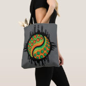 Inky Octopus Tentakel Yin Yang Symbool Tote Bag (Dichtbij)