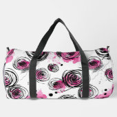 Inky Petals naadloze patronen Plunjezak (Achterkant)