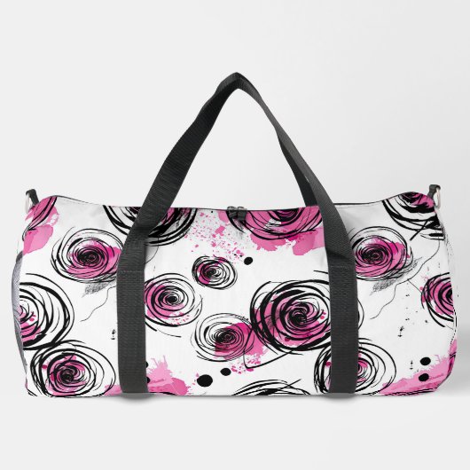 Inky Petals naadloze patronen Plunjezak (Achterkant)