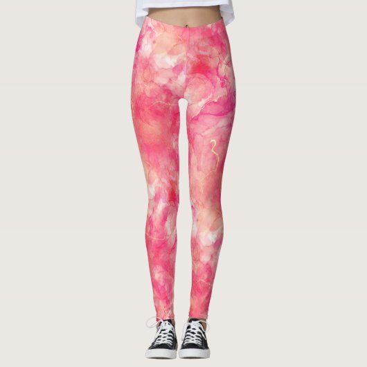Inky Roos Gold Leggings (Voorkant)