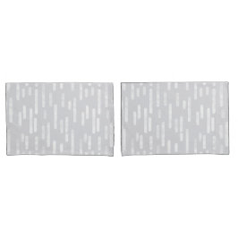 Inky Roundlines Pattern | Bleek grijs en wit Kussensloop