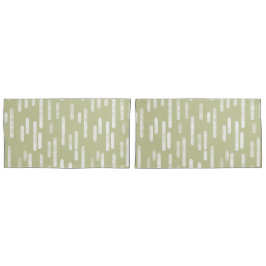 Inky Roundlines Pattern | Bleke pistache/wit Kussensloop