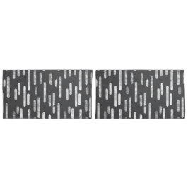 Inky Roundlines Pattern | Grafiet en wit Kussensloop