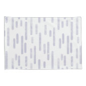 Inky Roundlines Pattern | Stoffig Paarse/witte Kussensloop (Achterkant-Rechts)