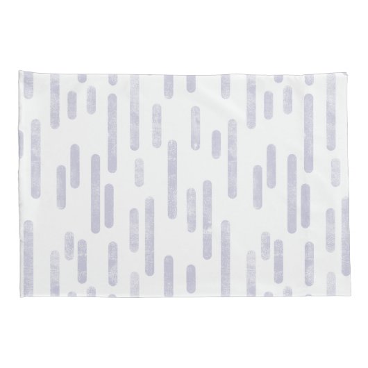 Inky Roundlines Pattern | Stoffig Paarse/witte Kussensloop (Achterkant-Rechts)