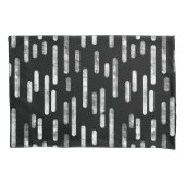 Inky Roundlines Pattern | Zwart-Wit Kussensloop (Voorkant-Links)