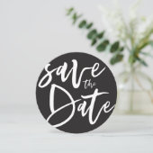 Inky script slaat de datum op save the date (Staand voorkant)