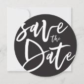 Inky script slaat de datum op save the date (Voorkant)