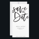 Inky script slaat de datum op save the date<br><div class="desc">Het inktmanuscript bewaart de datum monochroom sparen de uitnodiging van de datumbruiloft. De zwart-witte maar achtergrondkleur kan worden veranderd.</div>