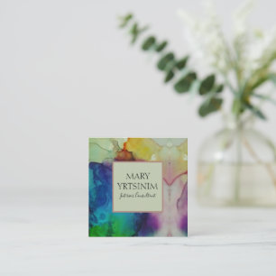 Inky Square Vierkante Visitekaartje