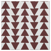 Inky Triangles - Donkerbruin op wit Stof (Swatch)