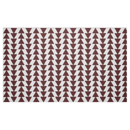 Inky Triangles - Donkerbruin op wit Stof (Fat Quarter)