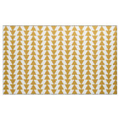 Inky Triangles - Gold Brown op White Stof (Yard (91,4 cm))