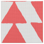 Inky Triangles - Tropisch Roze op Wit Stof (Close Up)