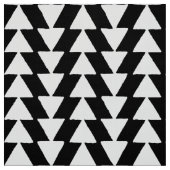 Inky Triangles - White on Black Stof (Swatch)