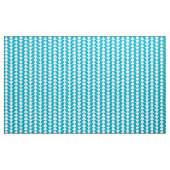 Inky Triangles - Wit op Aqua Blue Stof (Yard (91,4 cm))