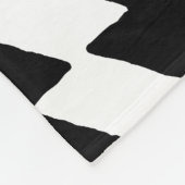 Inky Triangles - Zwart-wit Fleece Deken (Hoek)