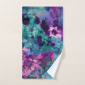 Inky Waterverf Abstracte kosmische kleurenschilder Bad Handdoek (Handdoek)